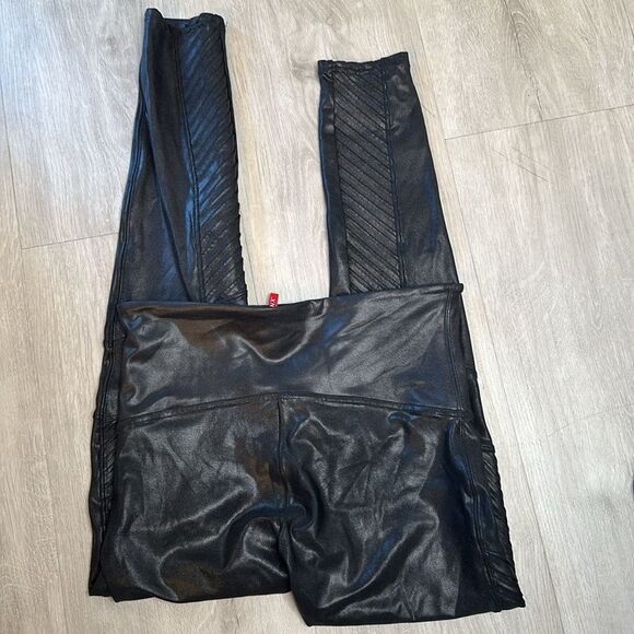 Spanx Faux Leather Moto Leggings size XL - Picture 9 of 12